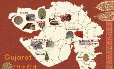 traditional arts and crafts of Gujarat with colorful textiles and handicrafts for cultural tour packages from Chennai