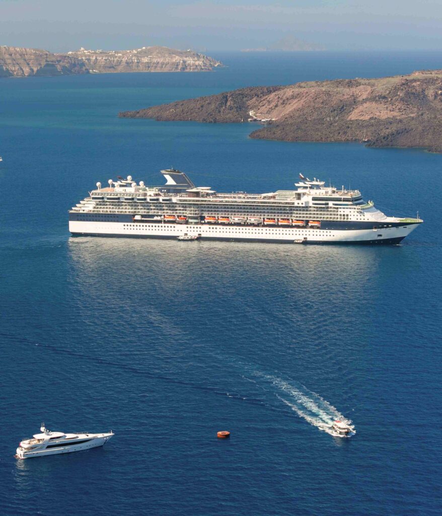 Santorini volcano cruise and hot springs experience during Greece island holiday package