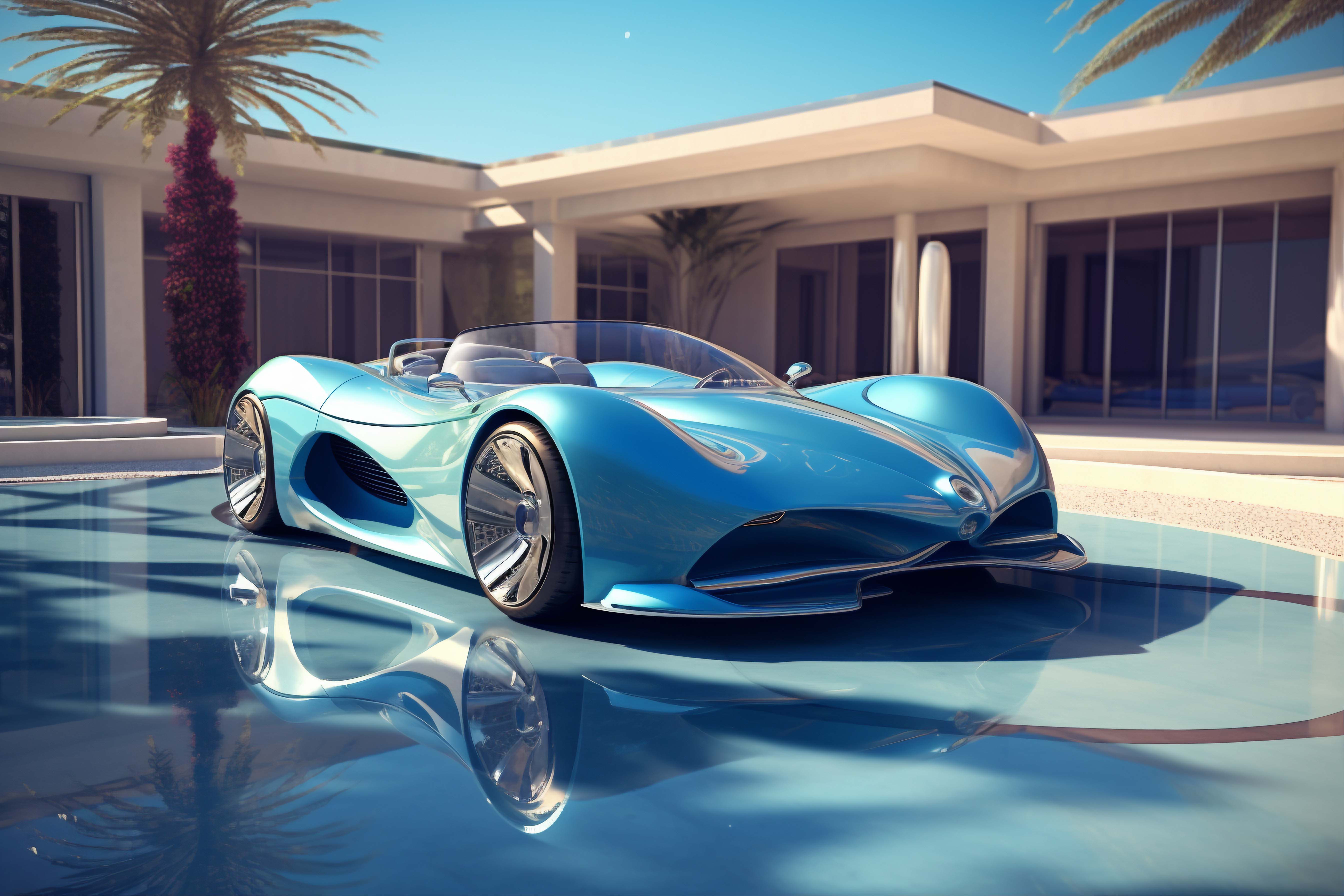 view-three-dimensional-car-with-mansion