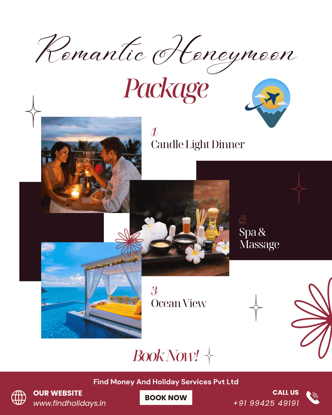 Honeymoon packages, Best honeymoon destinations, International honeymoon trip, Romantic honeymoon places, Couple travel packages