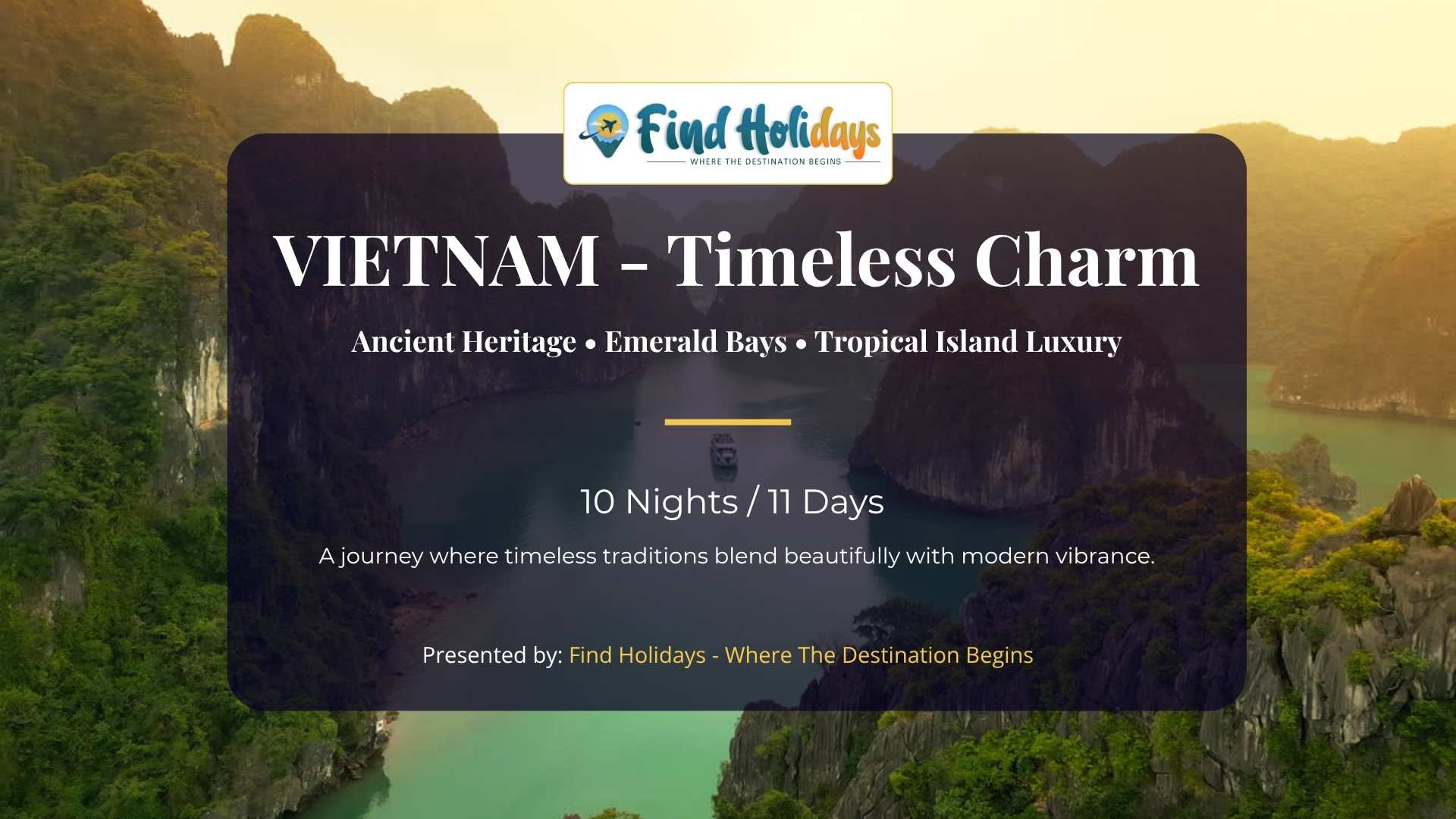 Vietnam tour packages from Chennai India Halong Bay Hanoi Ho Chi Minh travel FindHolidays