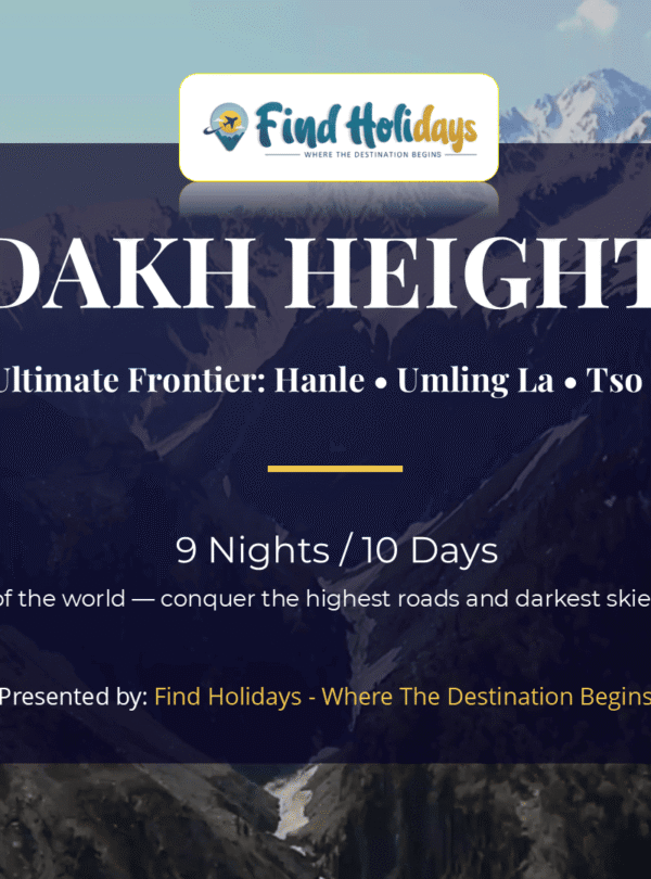 Ladakh tour package from Chennai covering Leh Nubra Pangong Hanle Umling La and Tso Moriri