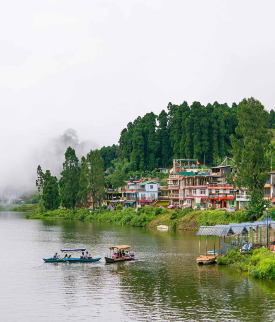 Gangtok city view during Sikkim Darjeeling tour package from Chennai