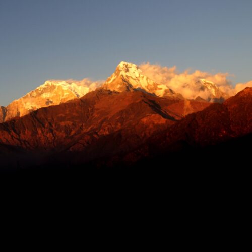 Tiger Hill sunrise view over Mt Kangchenjunga in Darjeeling