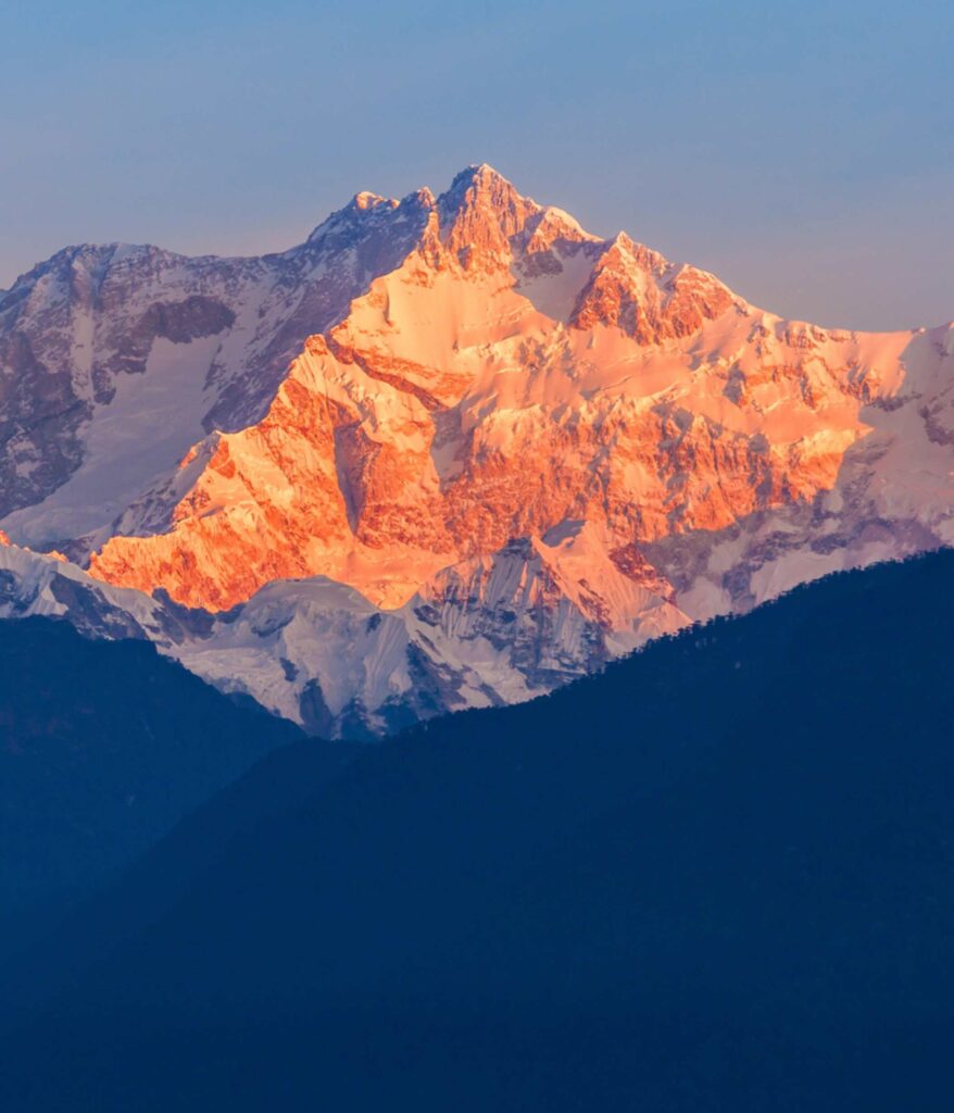 Pelling mountain view with Mt Kangchenjunga in Sikkim tour package