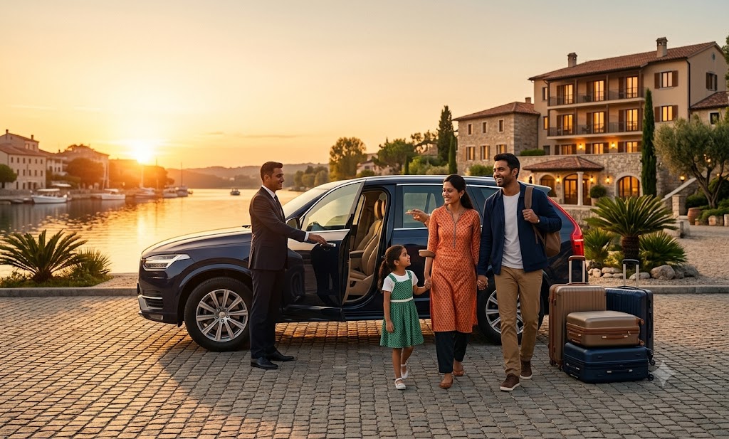 Indian travellers enjoying a comfortable and carefully planned international holiday