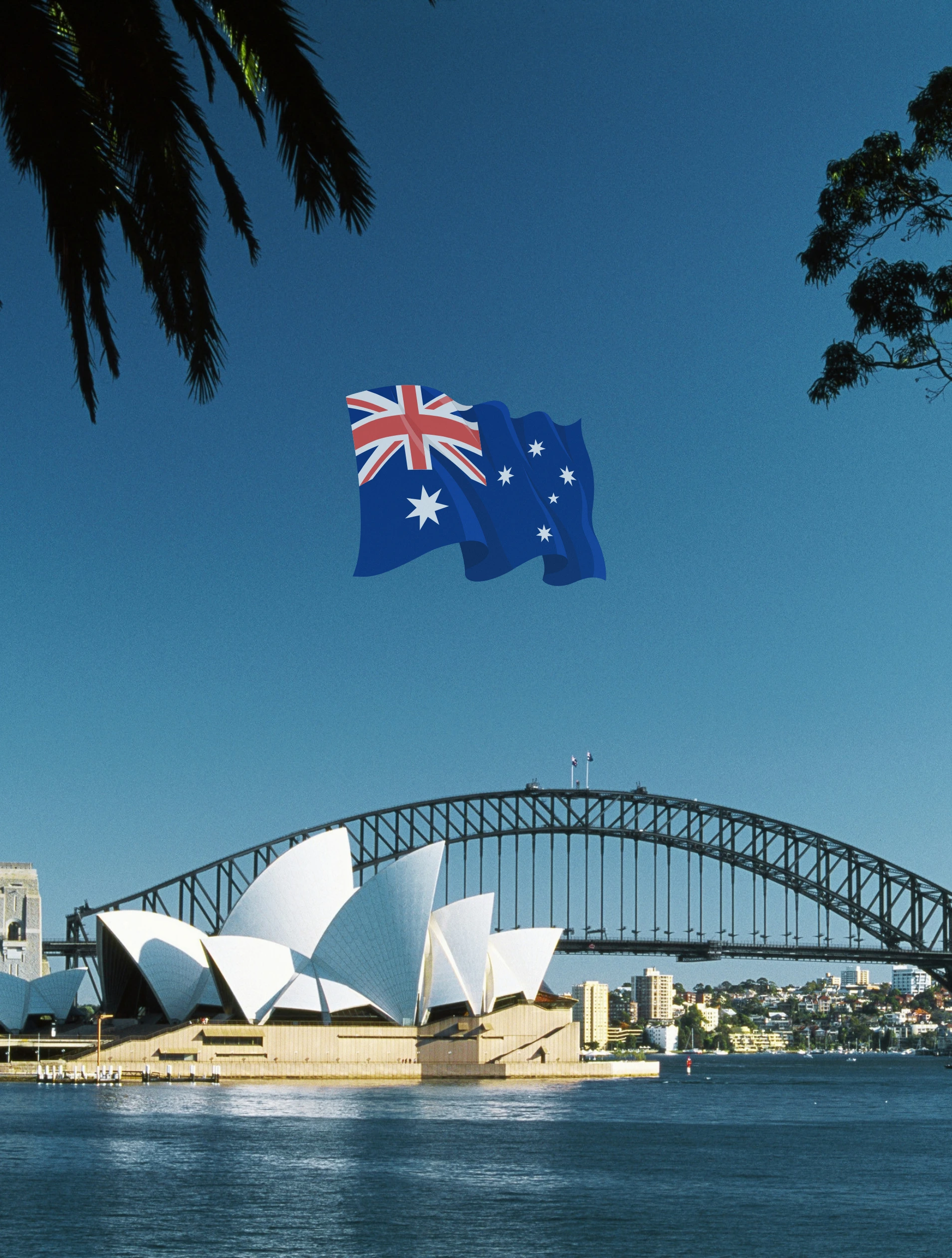Sydney Opera House and Harbour Bridge representing an Australia trip from India