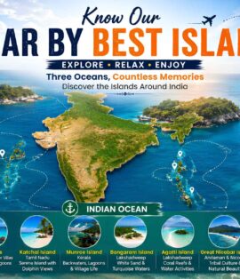 Infographic map detailing the best islands near India, highlighting Andaman, Lakshadweep, and Indian Ocean destinations for the ultimate Indian islands travel guide.