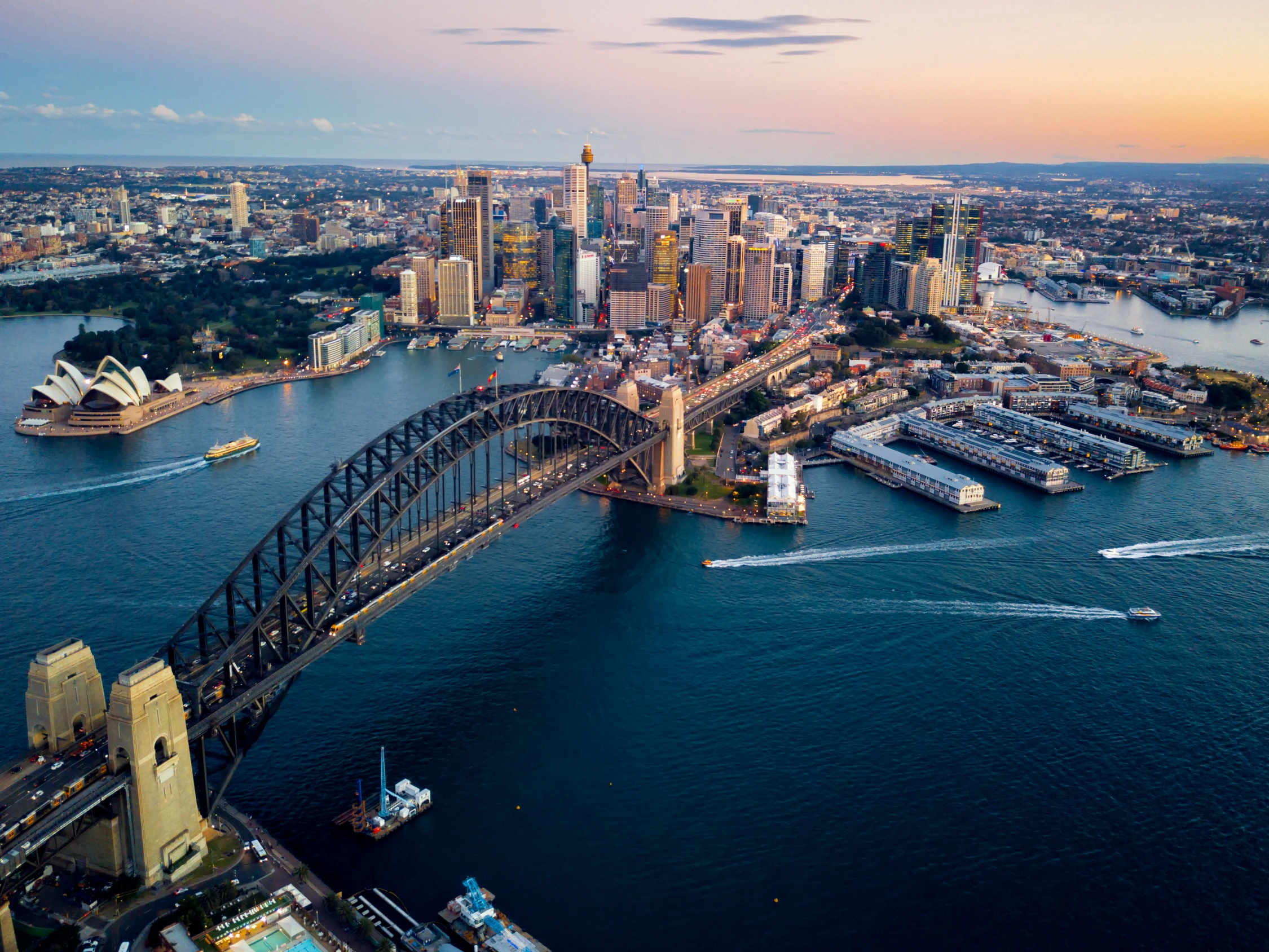 Sydney Opera House and Harbour Bridge in Australia