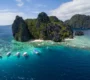 Limestone lagoons and turquoise sea in Palawan and El Nido