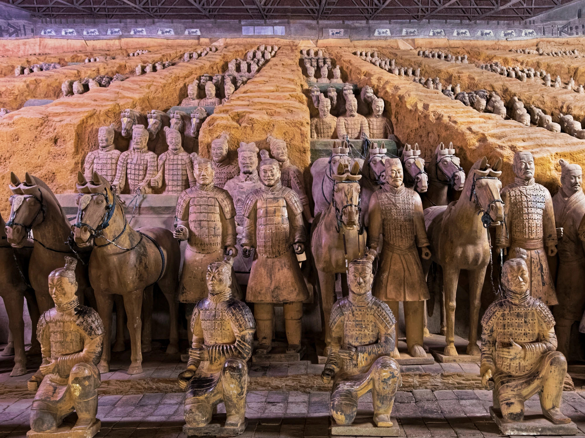 Terracotta Army excavation pit in Xi'an